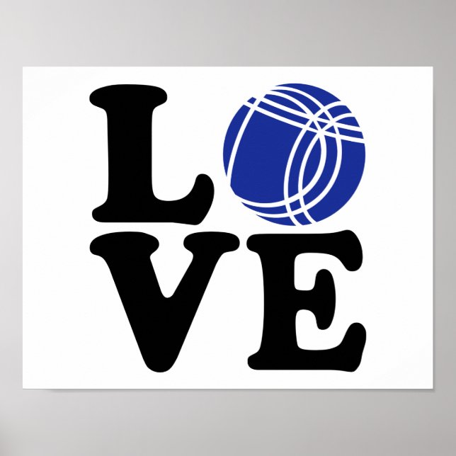 Boule petanque love poster (Front)