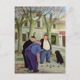 Boules Players Postcard