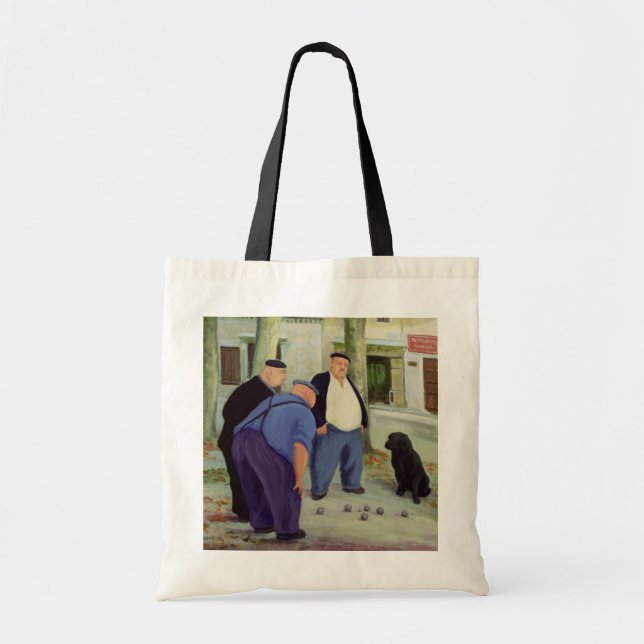 Boules Players Tote Bag (Front)