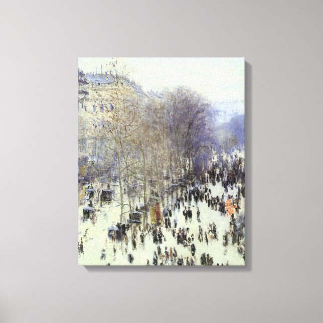 Boulevard de Capucines Wrapped Canvas Print (Front)