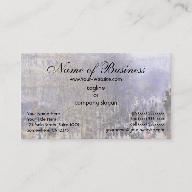 Boulevard des Capucines by Claude Monet Business Card (Front)