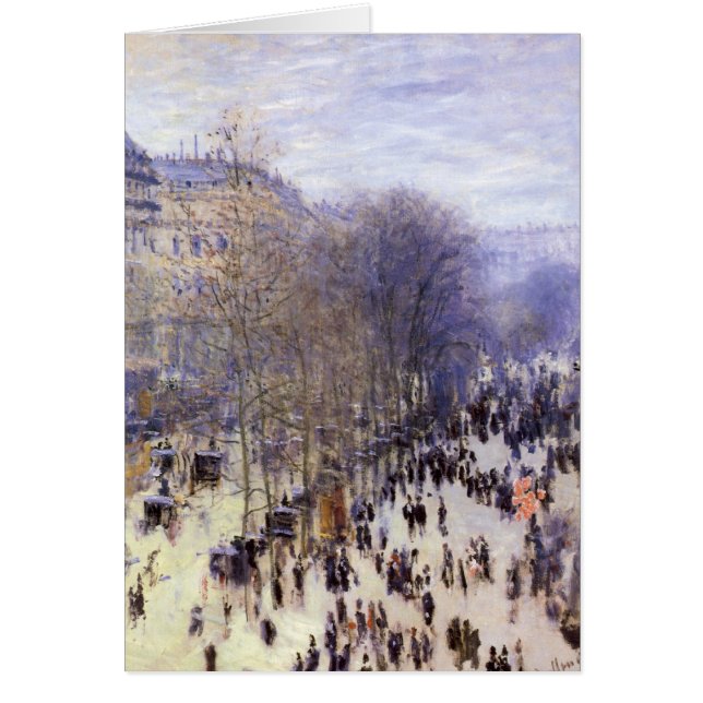 Boulevard des Capucines by Claude Monet, Fine Art Cards (Front)