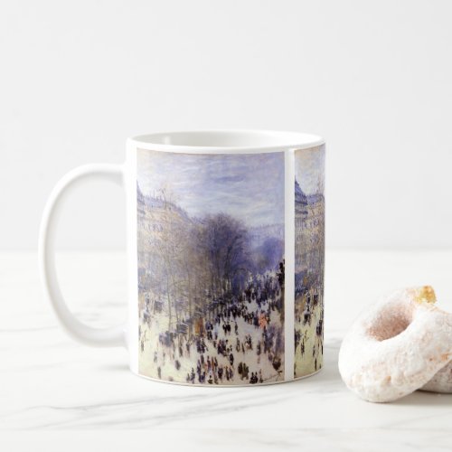 Boulevard des Capucines by Claude Monet Fine Art Coffee Mug