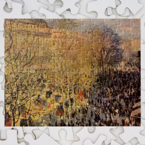 Boulevard des Capucines by Claude Monet Fine Art Jigsaw Puzzle