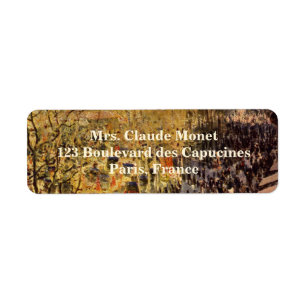 Boulevard des Capucines by Claude Monet, Fine Art Label
