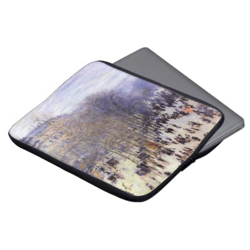 Boulevard des Capucines by Claude Monet Fine Art Laptop Sleeve