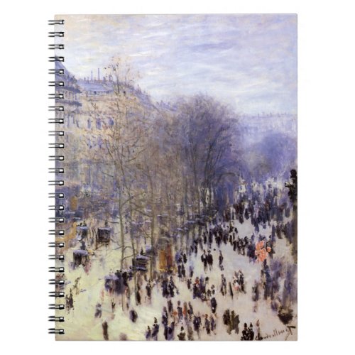 Boulevard des Capucines by Claude Monet Fine Art Notebook