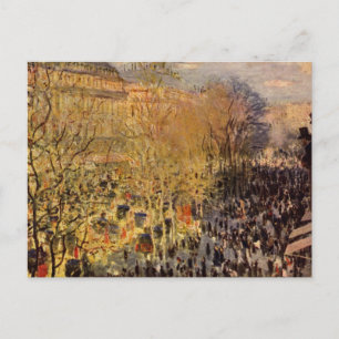 Boulevard des Capucines by Claude Monet, Fine Art Postcard