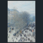 Boulevard des Capucines by Claude Monet Tissue Paper<br><div class="desc">Boulevard des Capucines painting features a street scene of the famous Paris boulevard by French Impressionist artist Claude Monet created in 1873. Transfer this image to the product you want. My fine art images are sourced from public galleries and optimized at a high resolution to provide a quality print. Use...</div>