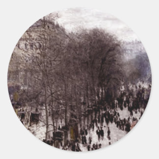 Boulevard des Capucines Classic Round Sticker