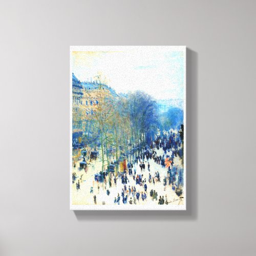Boulevard des Capucines Claude Monet fine art Canvas Print