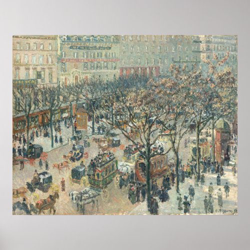 Boulevard des Italiens _ Camille Pissarro Fine Art Poster