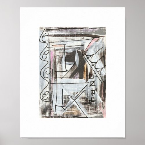 Boulevard_Hand Painted Abstract Art Poster
