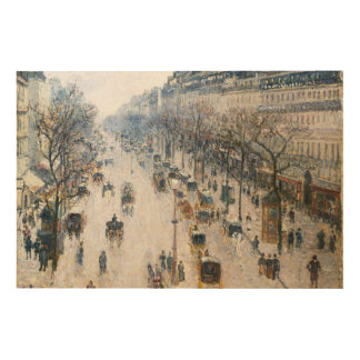 Boulevard Montmartre 1897 by Pissarro Wall Print