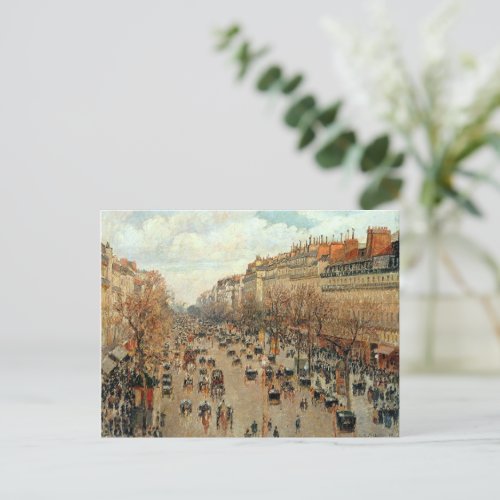 Boulevard Montmartre_Eremitage Camille Pissarro   Postcard