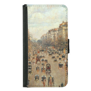 Boulevard Montmartre-Eremitage Camille Pissarro   Samsung Galaxy S5 Wallet Case
