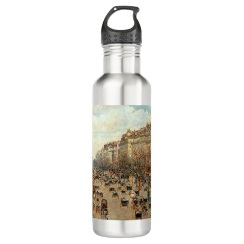 Boulevard Montmartre_Eremitage Camille Pissarro   Stainless Steel Water Bottle