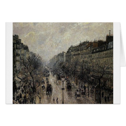 Boulevard Montmartre Foggy Morning by Camille... (Front Horizontal)