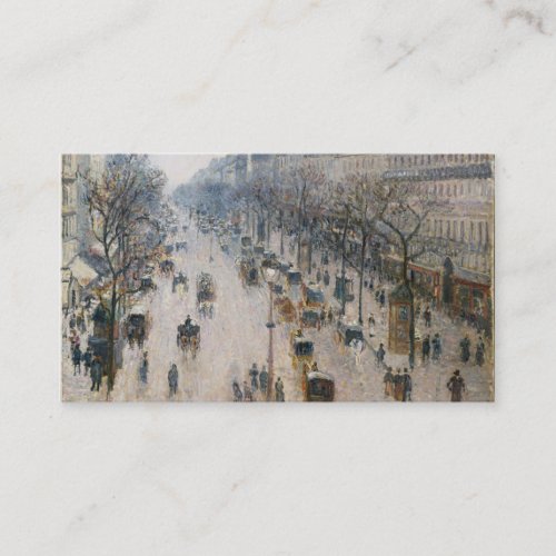 Boulevard Montmartre - Paris - Camille Pissarro Business Card Template