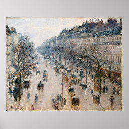 Boulevard Montmartre Winter – Camille Pissarro Poster