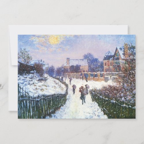Boulevard Saint Denis Argenteuil by Claude Monet Invite