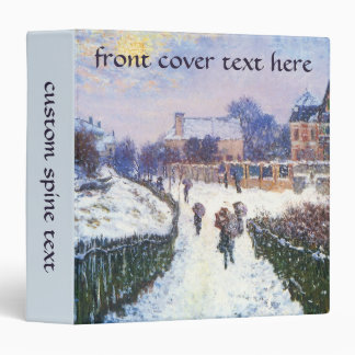 Boulevard Saint Denis Argenteuil by Claude Monet 3 Ring Binder