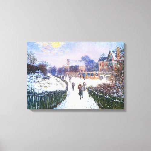 Boulevard Saint Denis Argenteuil by Claude Monet Canvas Print