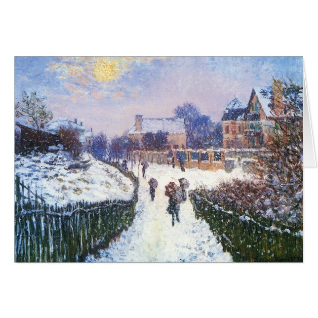 Boulevard Saint Denis Argenteuil by Claude Monet Cards (Front Horizontal)