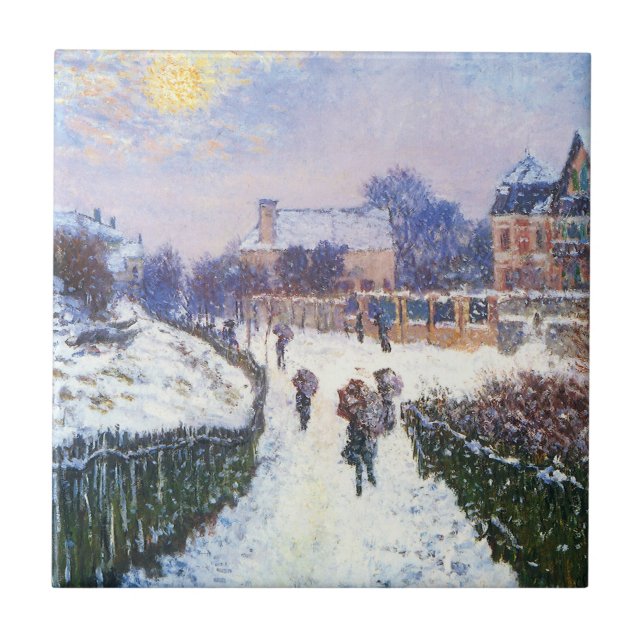 Boulevard Saint Denis Argenteuil by Claude Monet Ceramic Tile (Front)