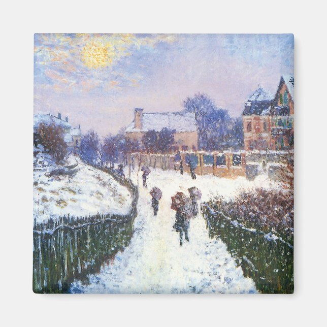 Boulevard Saint Denis Argenteuil by Claude Monet Magnet (Front)