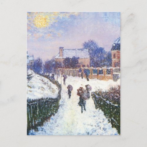 Boulevard Saint Denis Argenteuil by Claude Monet Postcard