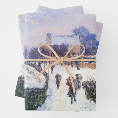 Boulevard Saint Denis Argenteuil by Claude Monet Wrapping Paper Sheets
