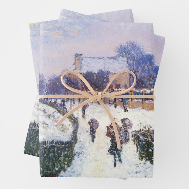 Boulevard Saint Denis Argenteuil by Claude Monet Wrapping Paper Sheets (In situ)