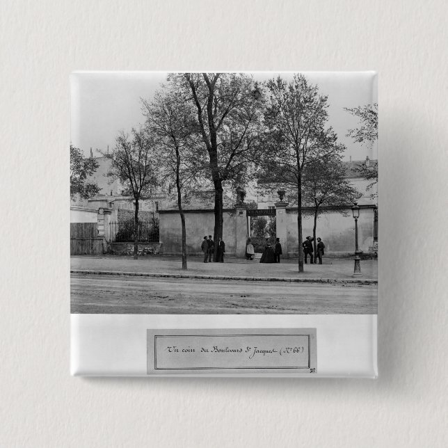 Boulevard Saint-Jacques Pinback Button (Front)