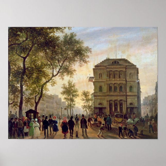 Boulevard Saint-Martin and the Theater de Poster (Front)