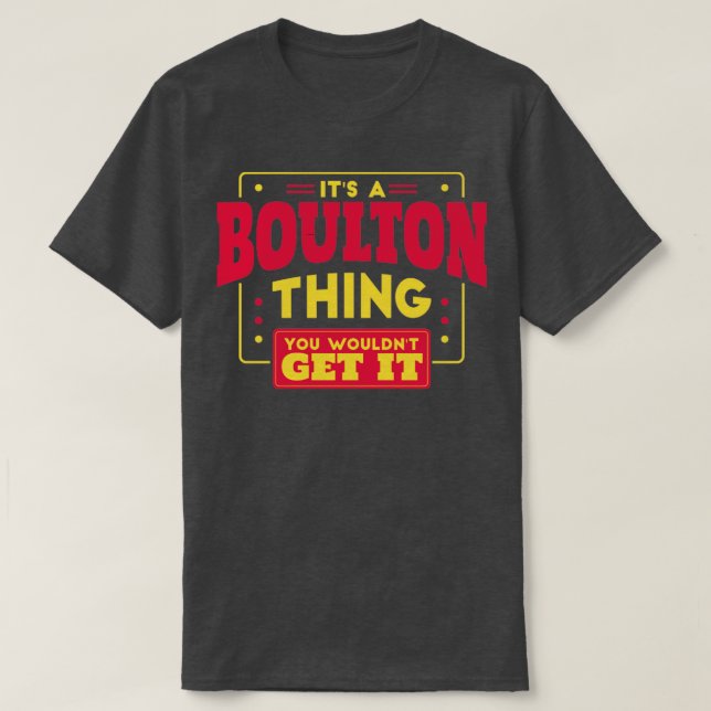 Boulton T-Shirt (Design Front)