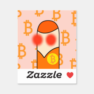 bouman166 Bitcoiner icon スクエアシール Sticker