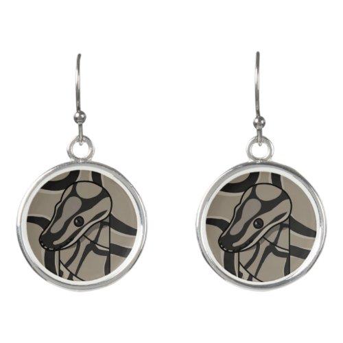 bouman280 ball python Axanthic Spider Earrings