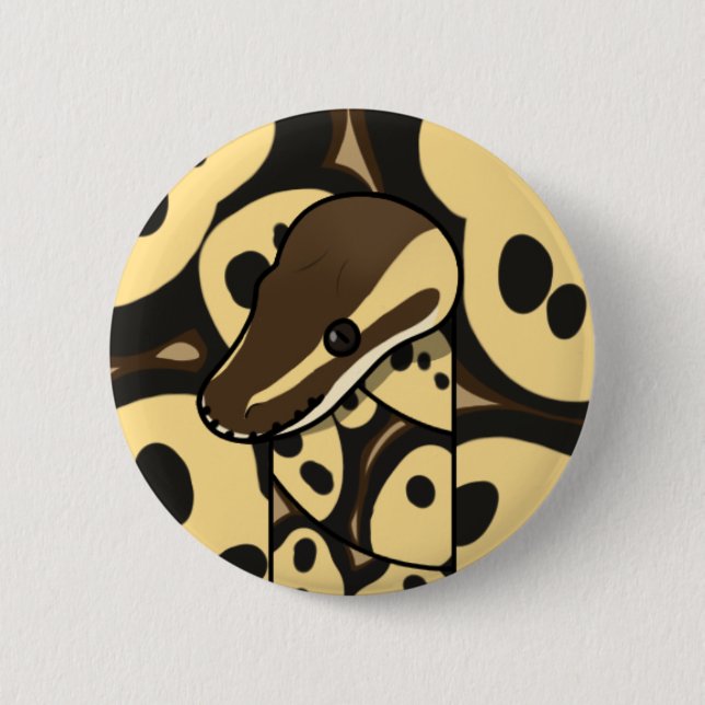 bouman287 ball python Super Pastel Axanthic Button (Front)