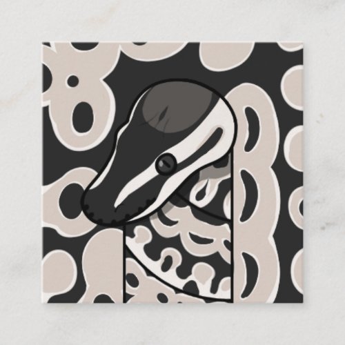 bouman300 ball python Leopard Axanthic Square Business Card