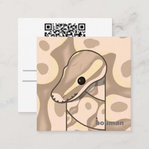 bouman304 ball python Instagram ããããååˆº Square Business Card