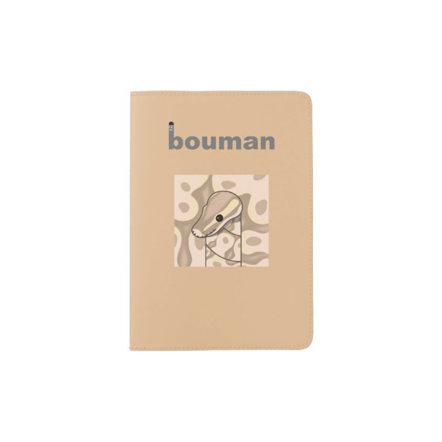 bouman304 ball python Pastel Banana (baby) Passport Holder (Front)