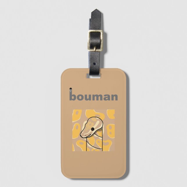 bouman310 ball python Banana Spot-nose Luggage Tag (Front Vertical)