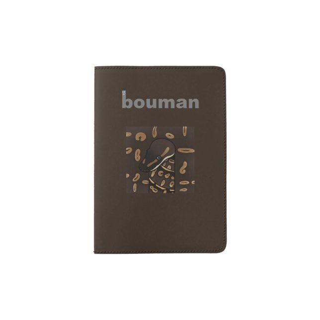 bouman390 ball python Mystic black-Lace Passport Holder (Front)