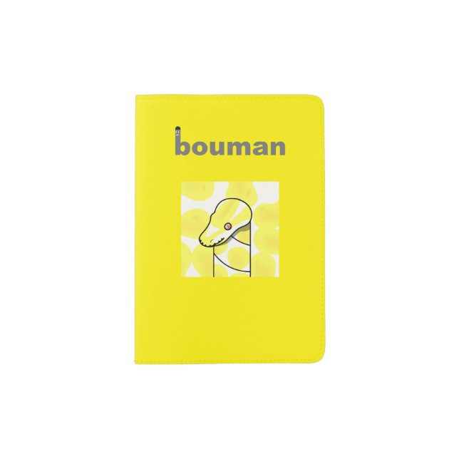 bouman438 ball python Albino3 Passport Holder (Front)