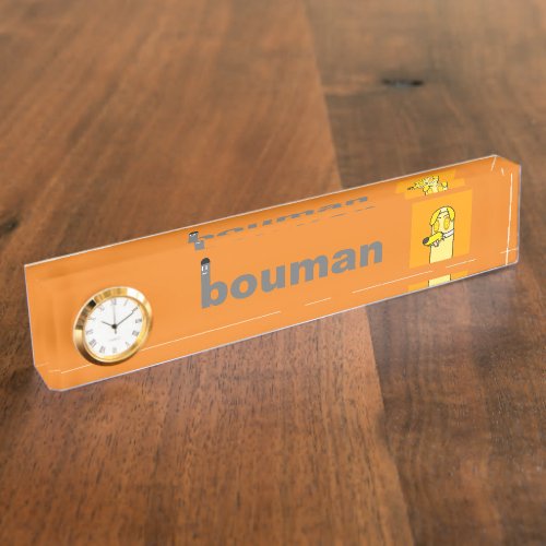 bouman483 capitalist dog desk name plate