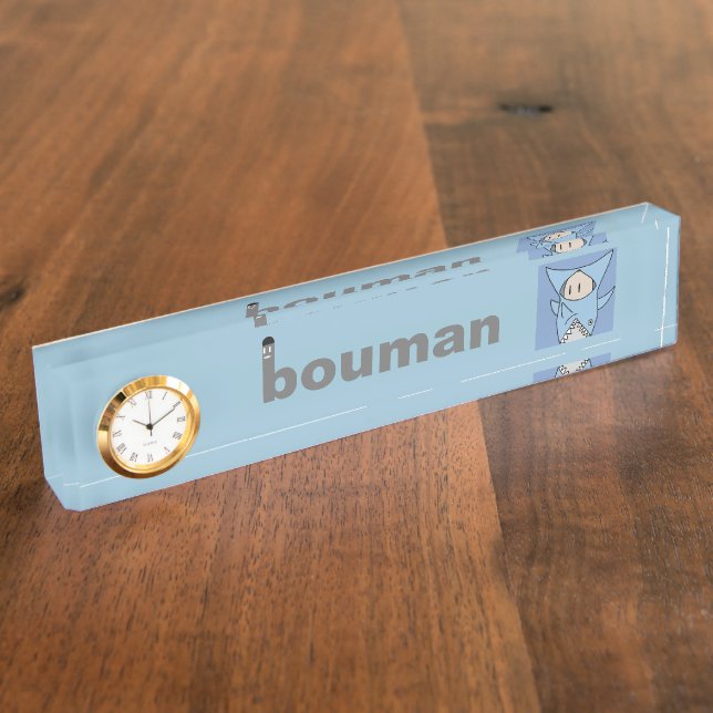 bouman63 shark parka desk name plate (Side)