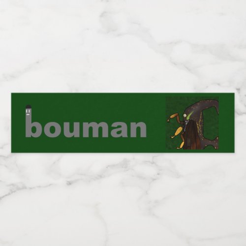 bouman650 Tree hoppers Cladonota gonzaloi Water Bottle Label