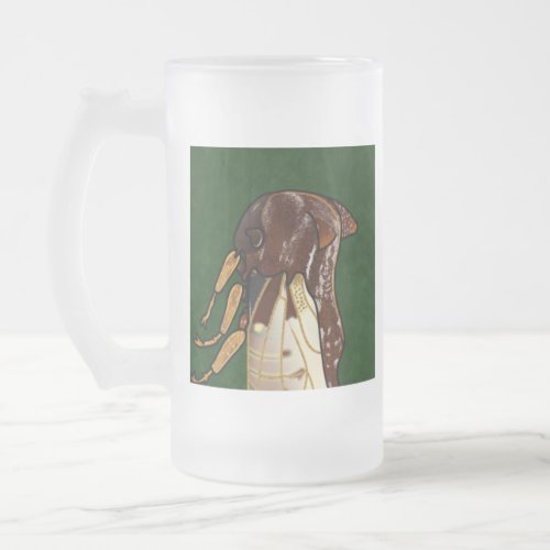 bouman661 Tree hoppers Oxyrhachis rufescens  Frosted Glass Beer Mug