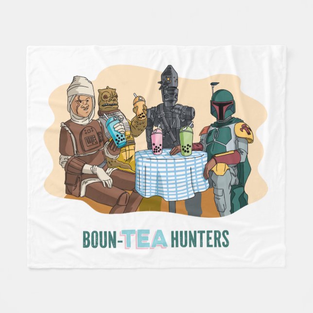 Boun-TEA Hunters Fleece Blanket (Front (Horizontal))
